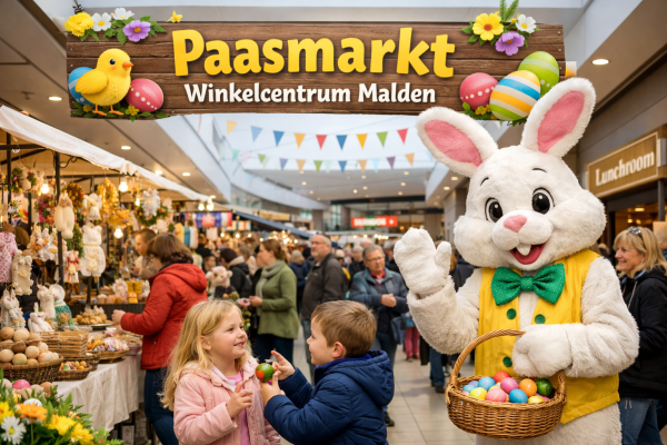 Zaterdag: Paasmarkt in Winkelcentrum Malden