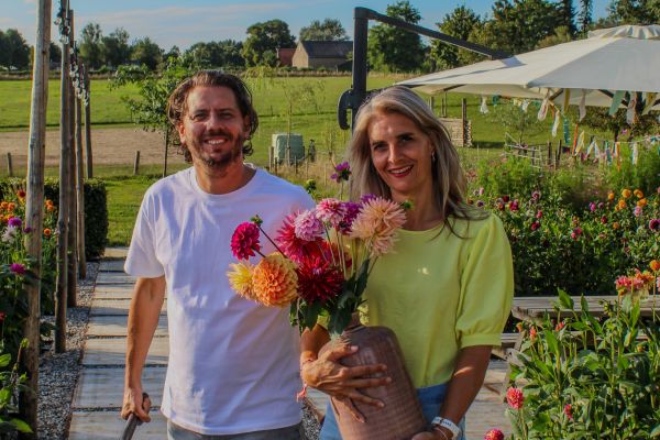 Dahlia pluktuin op de Grenshof