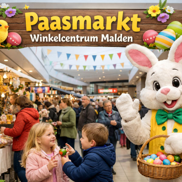 Zaterdag: Paasmarkt in Winkelcentrum Malden