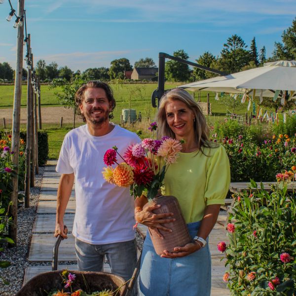 Dahlia pluktuin op de Grenshof