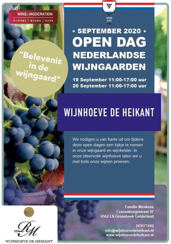 Open dagen bij Wijnhoeve de Heikant 1