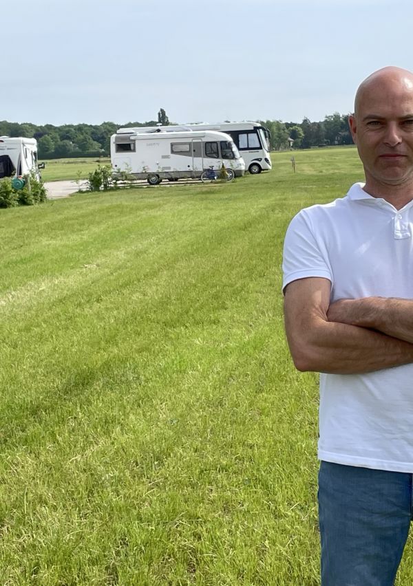De camping tussen de routes