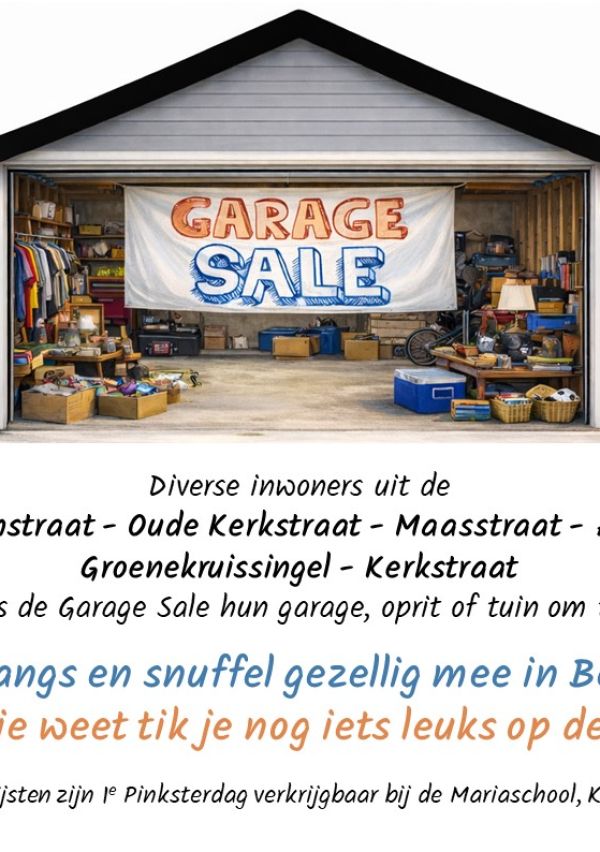 24 mei jubileum Bergse Garage Sale