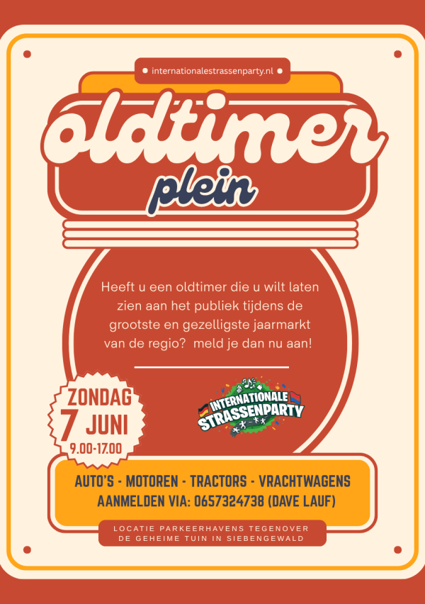 Oldtimerplein en helikoptervlucht op Internationale Strassenparty 1