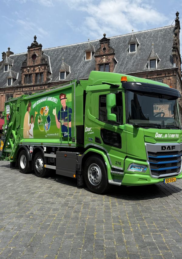 Eerste volledig elektrische inzamelwagen van Dar